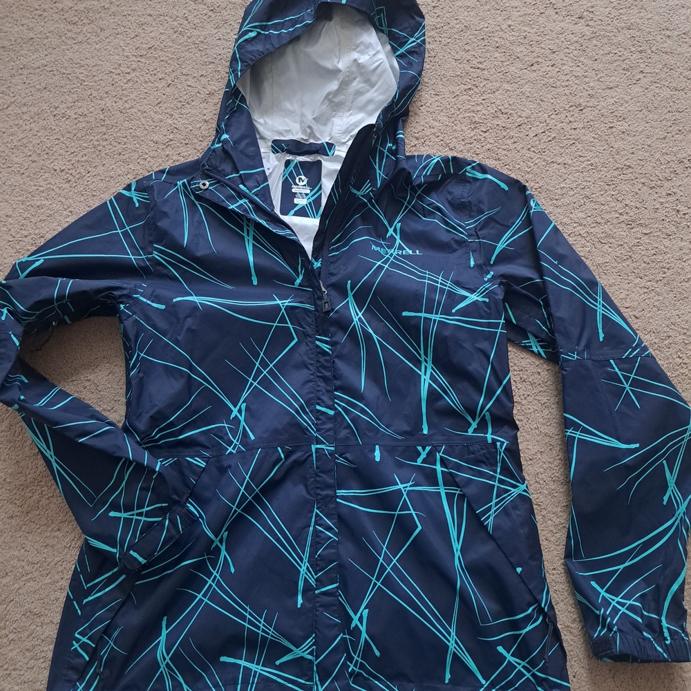 Merrell Kids Raincoat in Dark Blue and Light Blue